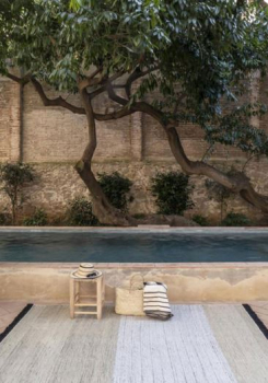 Preview: nanimarquina Tres outdoor Stripes Black